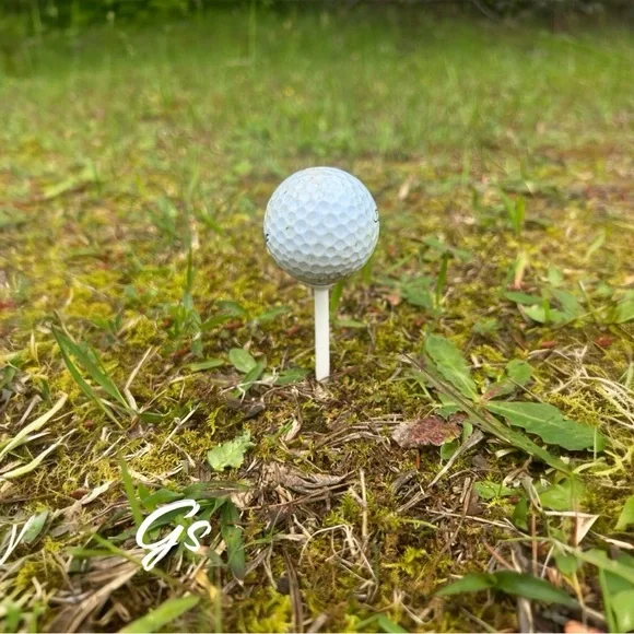 Set of White Golf Tees HANDMADE with LOVE - Picture 2 of 2